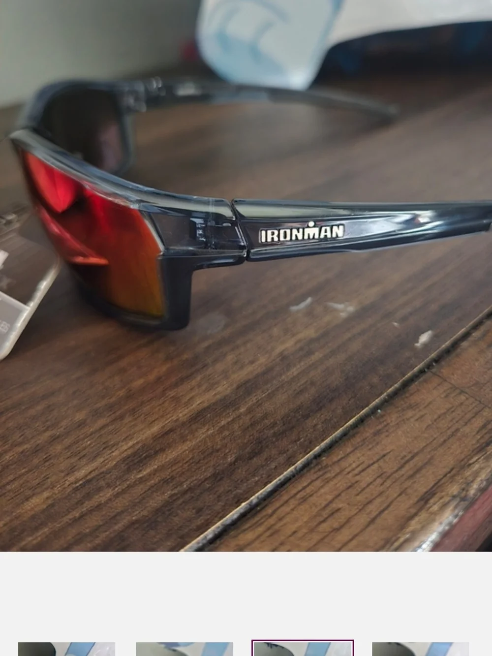 Iron Man Sport Sunglasses - Red/Purple Mirrored Lenses